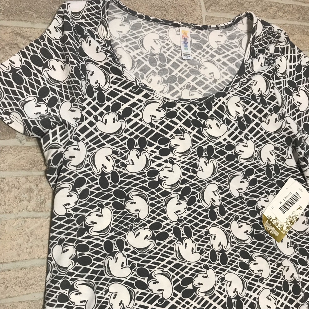 LuLaRoe Disney Classic Mickey med NWT gray white
